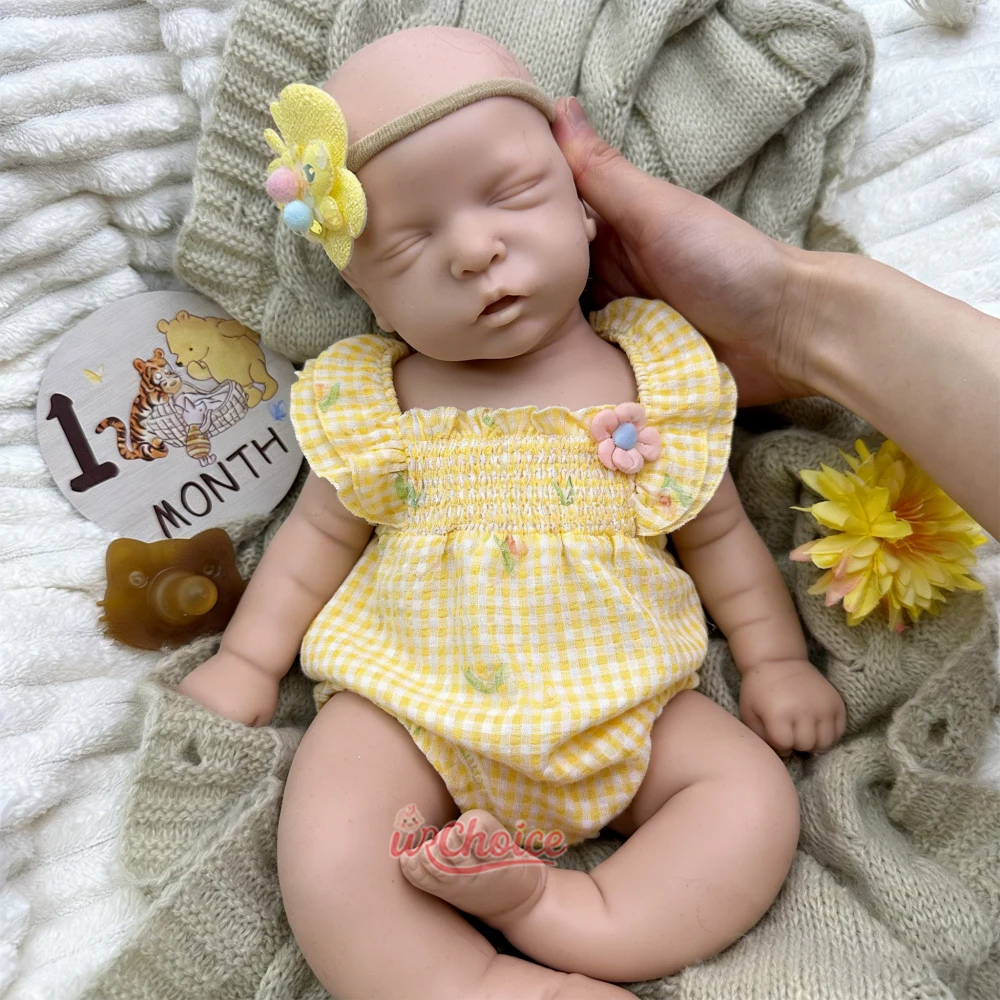 

18inch Premium Full Silicone Reborn Baby Doll Lifelike Newborn Shape Soft Touch Warm Companion Doll for Elderly People