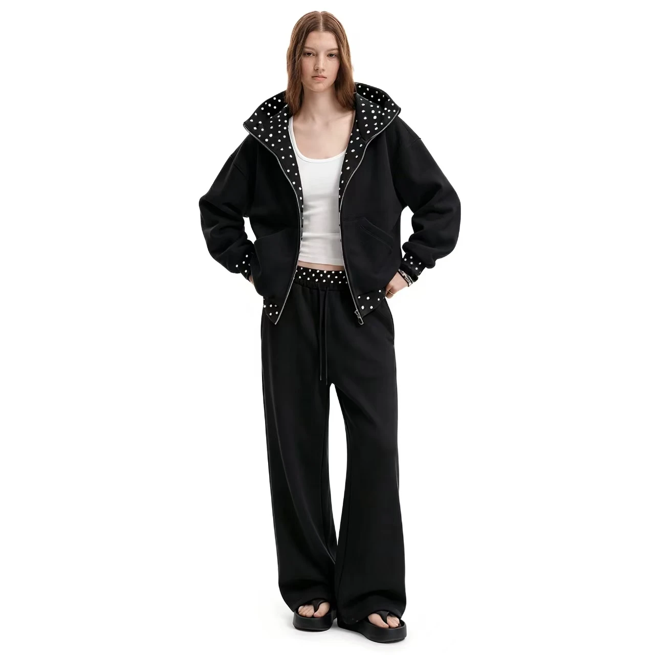 2026 Popular Cross-Border New Arrival Pullover Sweatshirt Loose Casual Set for Europe, America, and Amazon