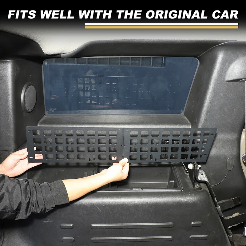 Car Rear Trunk Side window Storage Box Holder For 2003-2007 Hummer H2 aluminum alloy storage baffle organizer auto accessories