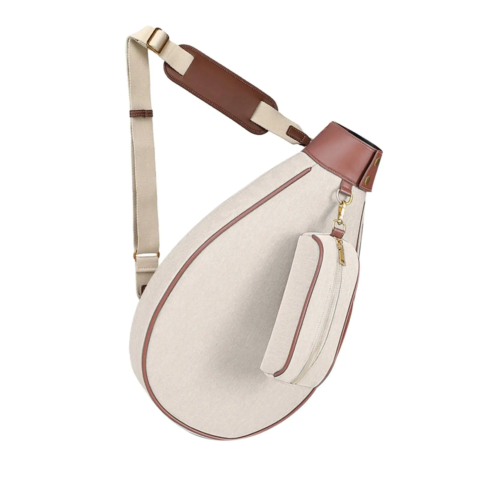 

Tennis Bag for Pickleball Paddles, Badminton Racquet for Adults Racket Cover Beige