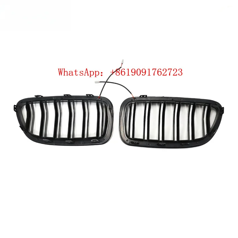 

Factory Hot Selling New val Double Line Car Bumper Grills Front Grill With Led Light Car Accessories for 5 Series F10 2010-2