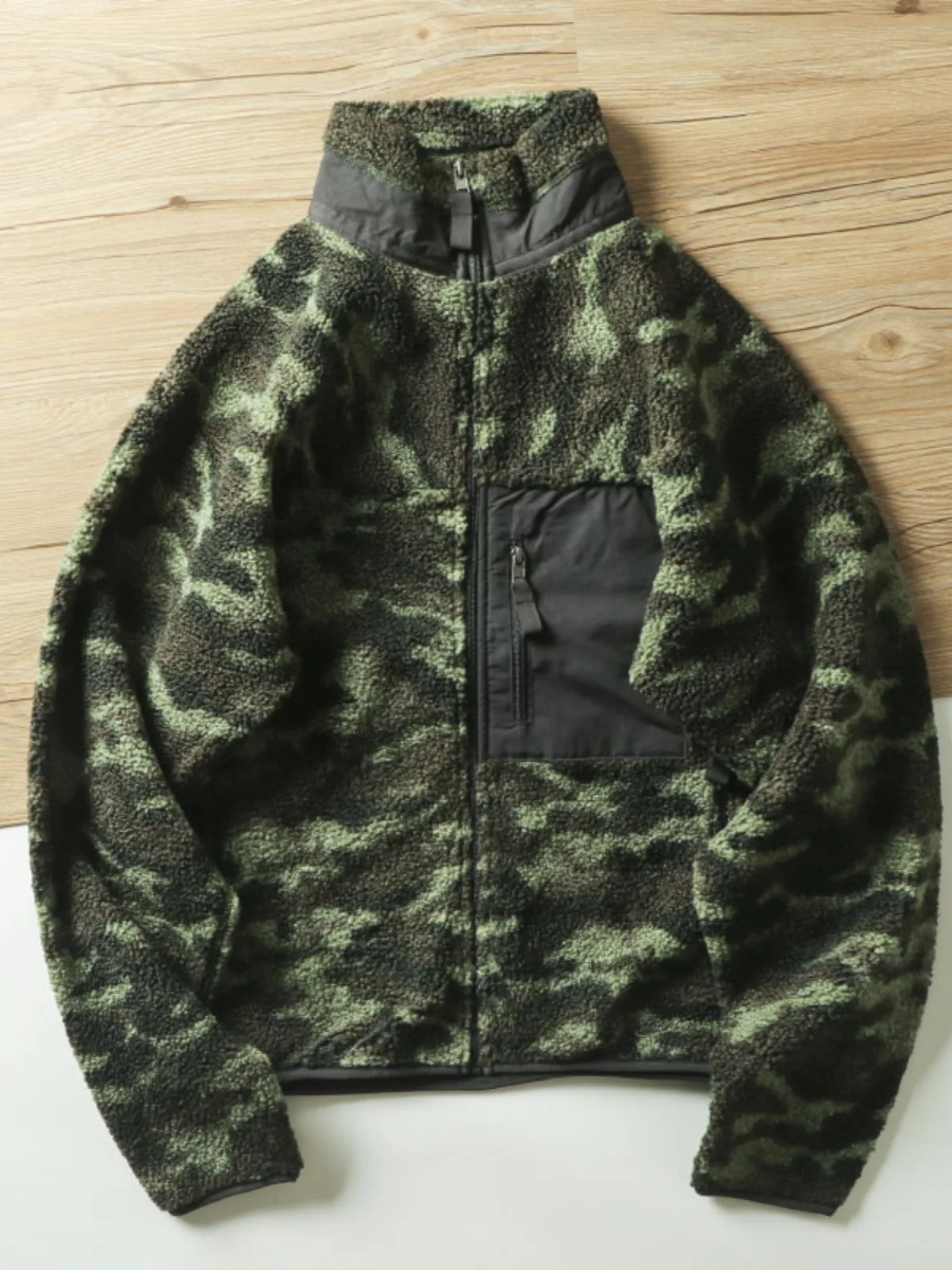 Jaket Kerah Tinggi Berlapis Hangat dan Nyaman untuk Pria, Pakaian Musim Gugur dan Musim Dingin Berkualitas Tinggi, Gaya Muda