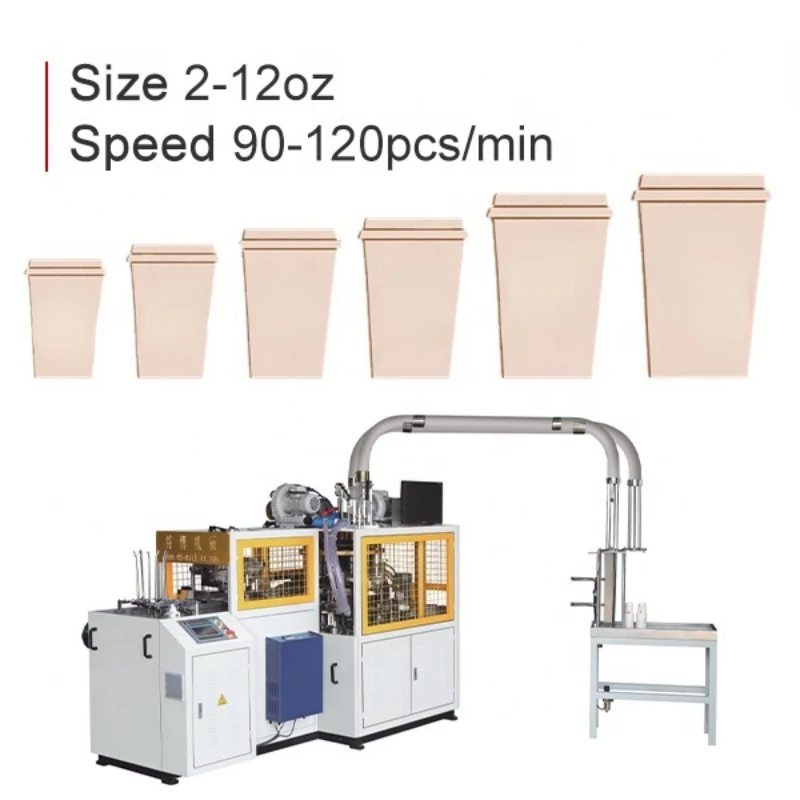 High Speed Production Hot Sale Paper Cup Making Machine Prices Disposable Take Away Kraft Paper Cup Making Machine