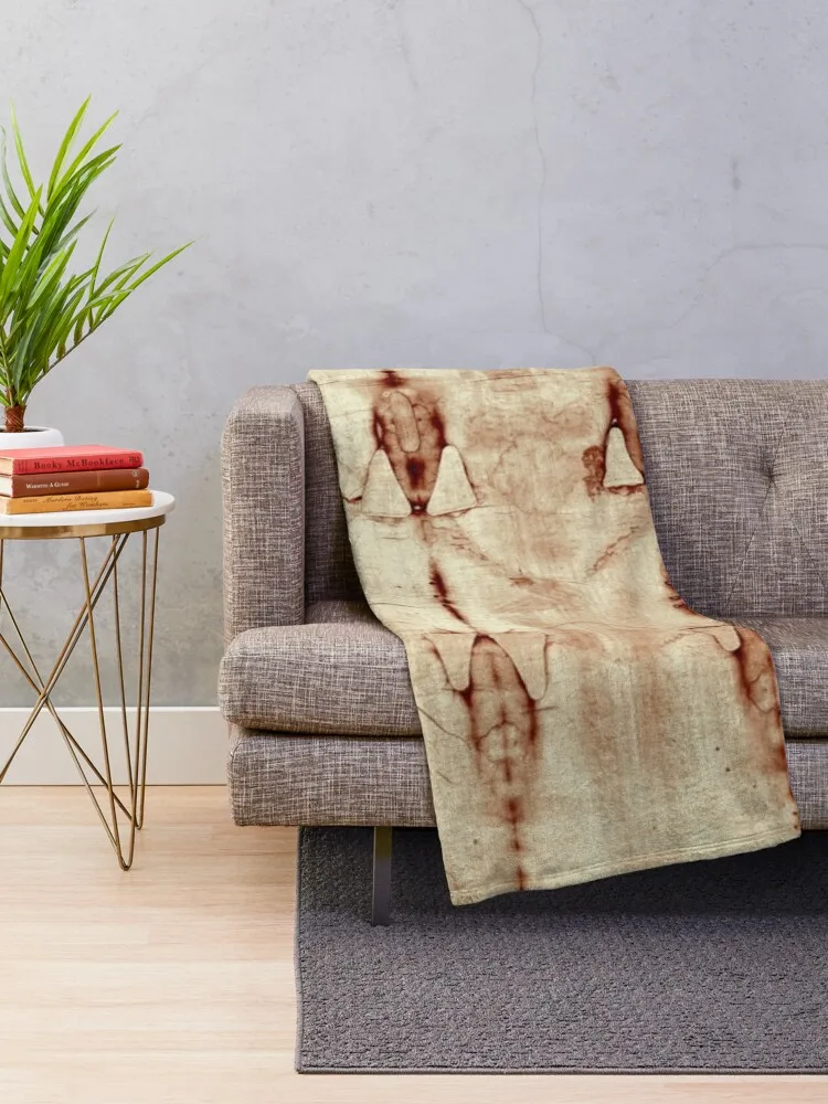 Jesus Shroud of Turin Poster, Jesus Christ Throw Blanket Kid'S Warm Furrys Blankets