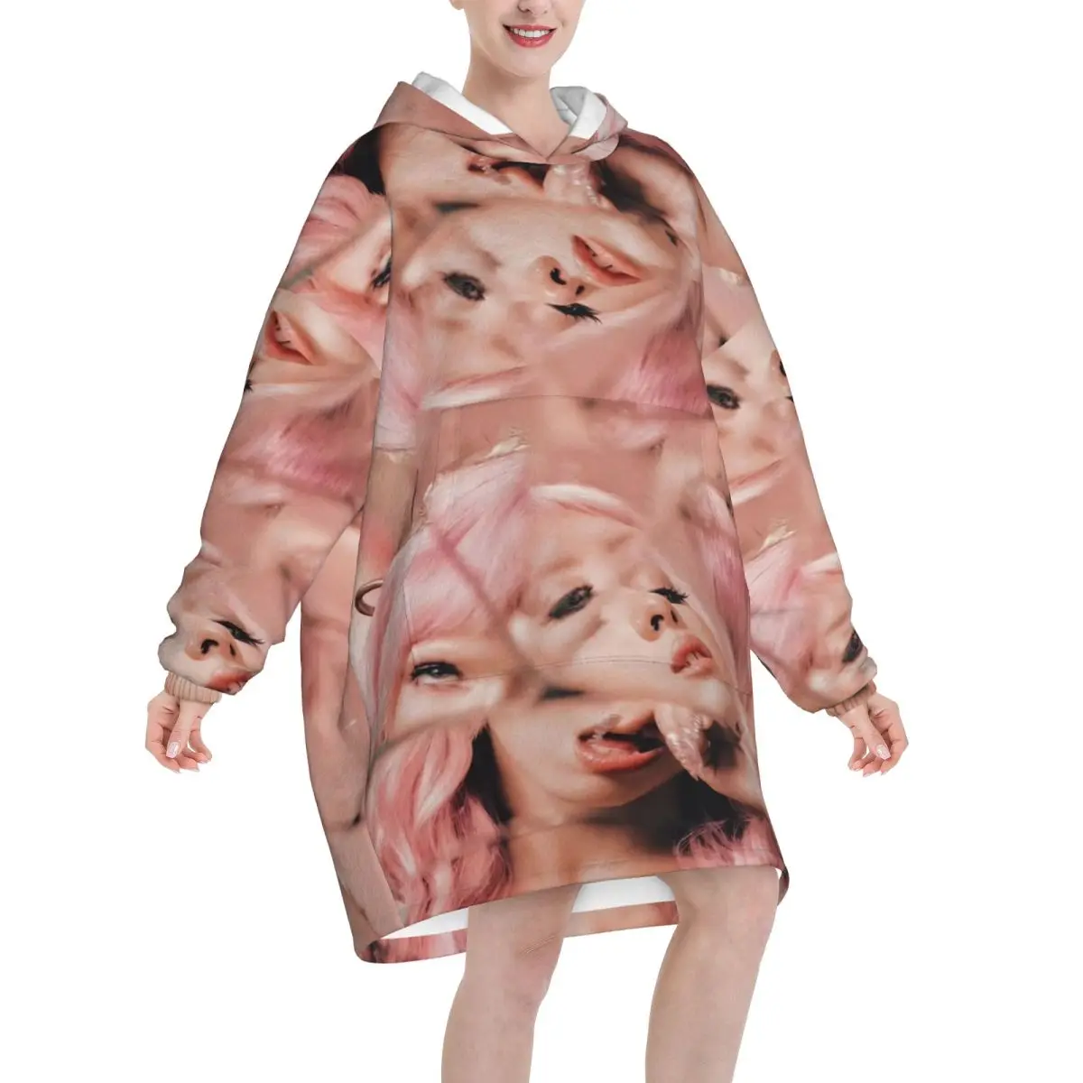 Oversized HADES SACRIFICE Melanies Martinez Wearable Blanket Ultrasoft Plush Warm Sweatshirt Blankets With Pocket