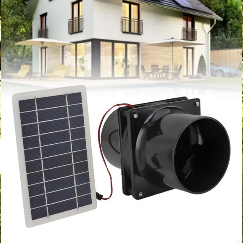 

Energy Efficient Ventilation Fan Solar Panel Sustainable Cooling Solution for Pet Shelters and Garden Sheds N58D