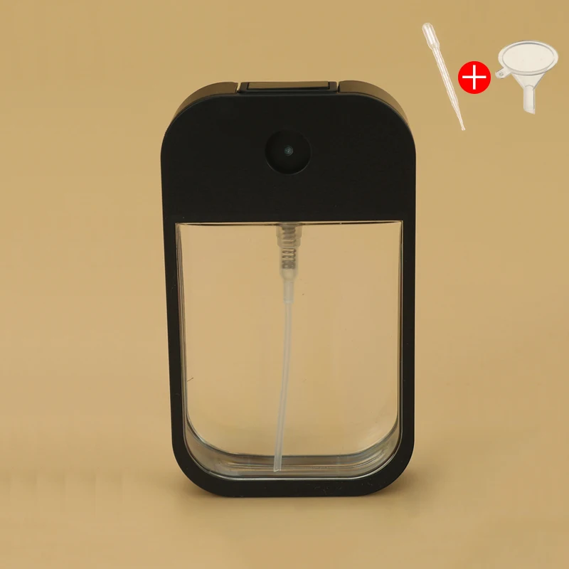 Garrafa Plástica de Água Mist Spray, Garrafa Spray para Desinfetante para as Mãos, Pulverizador Oral Spray, Perfume Card, Rosa Branco e Azul, 45ml