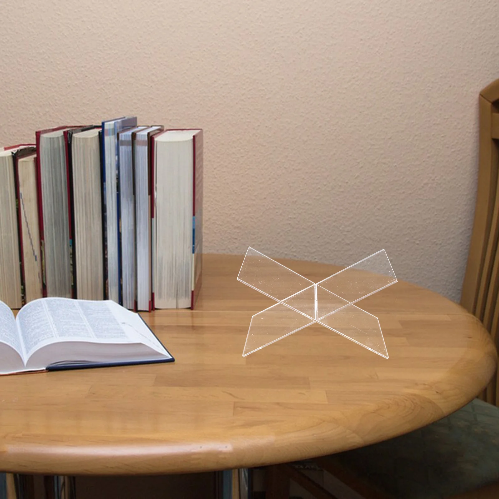 

Acrylic Book Stand Kitchen Cooking Holder Recipe Reading Bracket Display Stable Base Practical Multi-Function Anti-Fall Grip