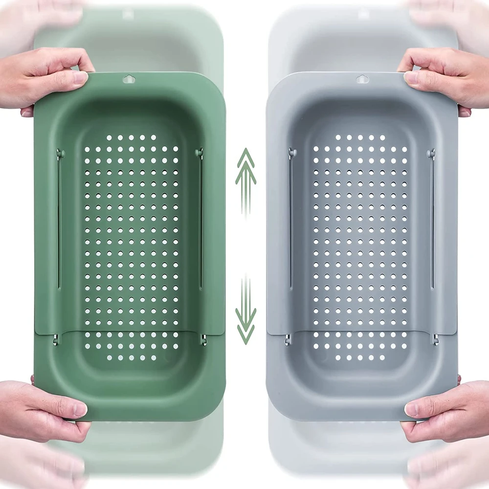 

Домашний дуршлаг над раковиной, дуршлаг для кухонной раковины, сито над раковиной, корзина для овощей, фруктов, макарон, складной дуршлаг