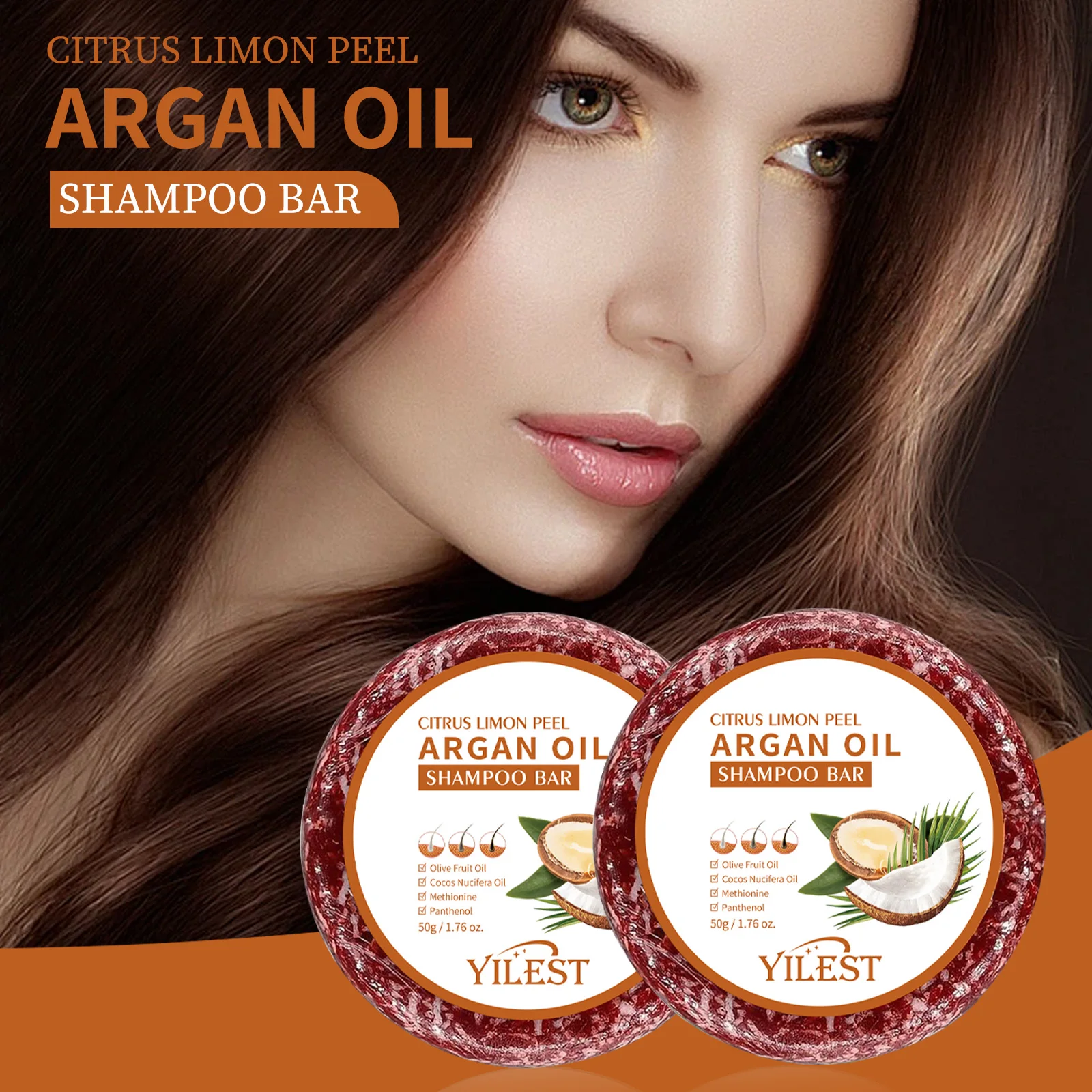 Champú de aceite de argán, barra de jabón, reparación antipérdida de cabello, aceite de argán dañado, tratamiento del cuero cabelludo, cuidado del cabello, hidratación suave