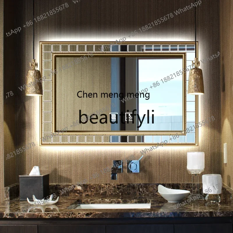 

N178 A American bathroom mirror washstand wall-mounted bathroom bathroom mirror European wall-mounted makeup mirror