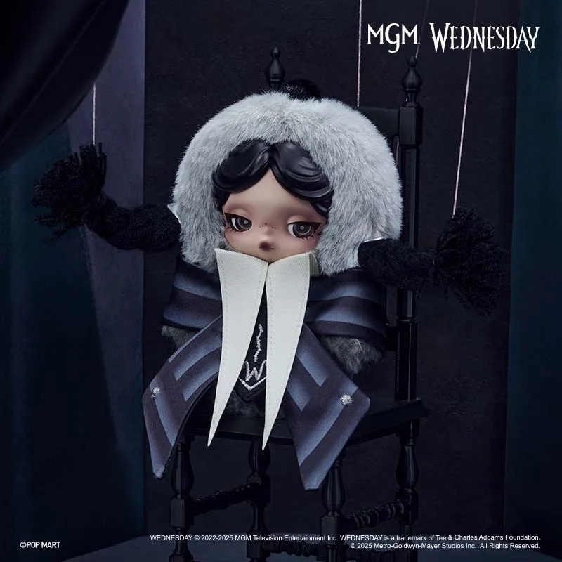 

Оригинальная поп-мартенка Skullpanda × Wednesday, милая слепая коробка (Nefermore College Uniform Edition), подарок на день рождения-сюрприз