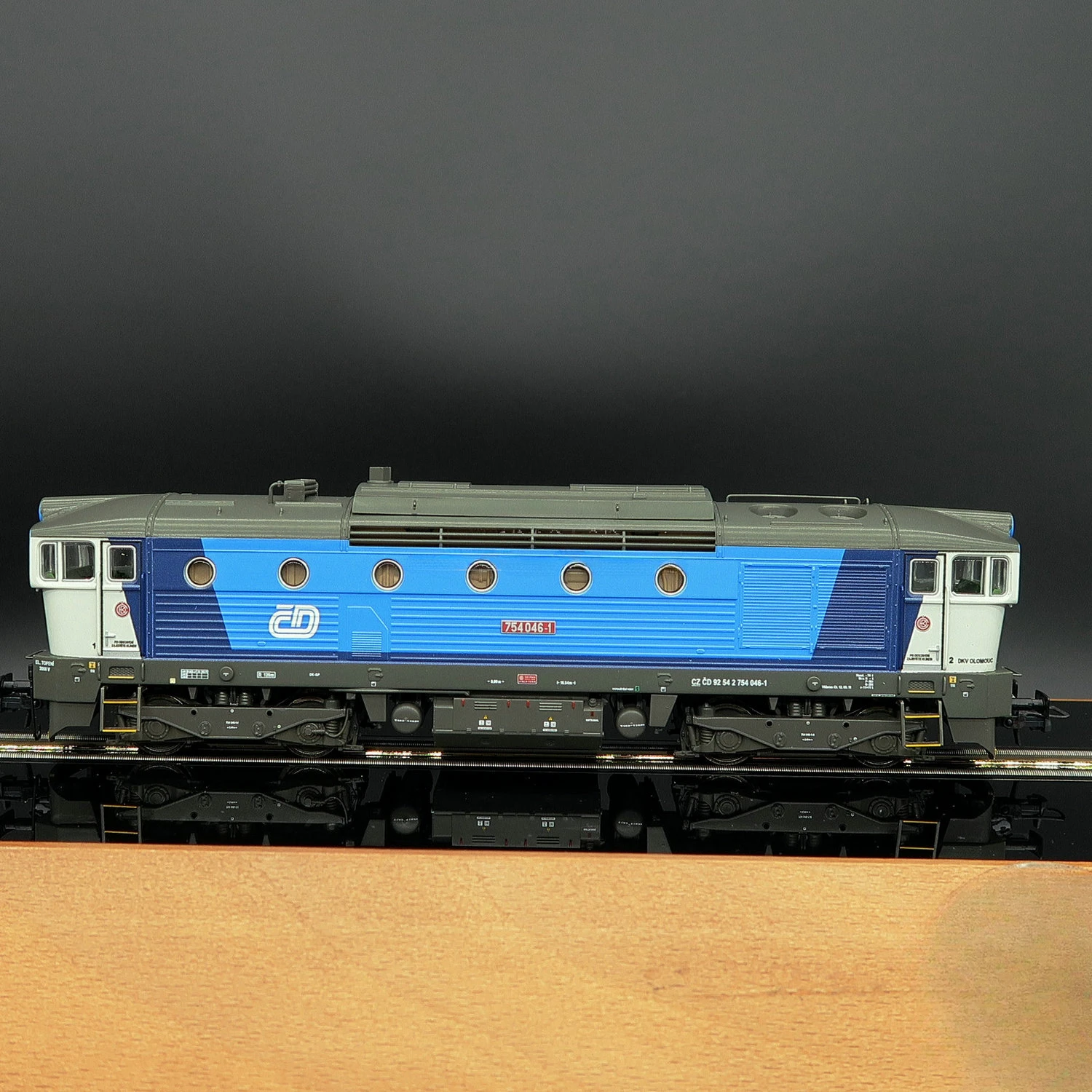 ROCO Train Model HO Type 1/87 71024 754 Diesel Locomotive Digital Sound Effect CD Czech Version Rail Car Model Toy