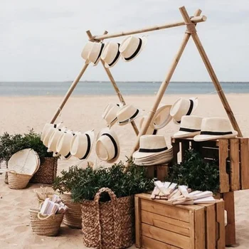 6-24 pacotes de chapéus panamá de aba curta, chapéus fedora dos anos 1920 para homens, chapéus clássicos de torta de porco, chapéu de verão para mulheres, festa de casamento, fantasia