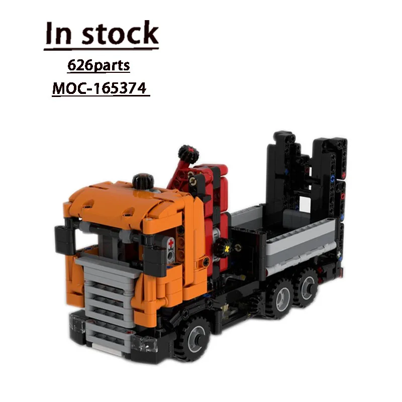 

MOC-165374 Mini Cargo Crane Building Block Model • 626 PartsMOC Creative Boy Kids Christmas Birthday Building Block Toy Gifts