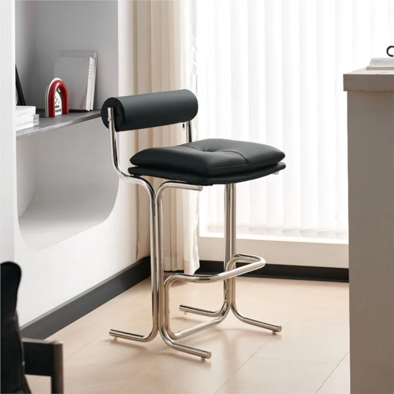 Bauhaus Bar Chair Medieval Home High Chair Designer Creative Bar Chair High-end Island Chair Metal Bar Stool