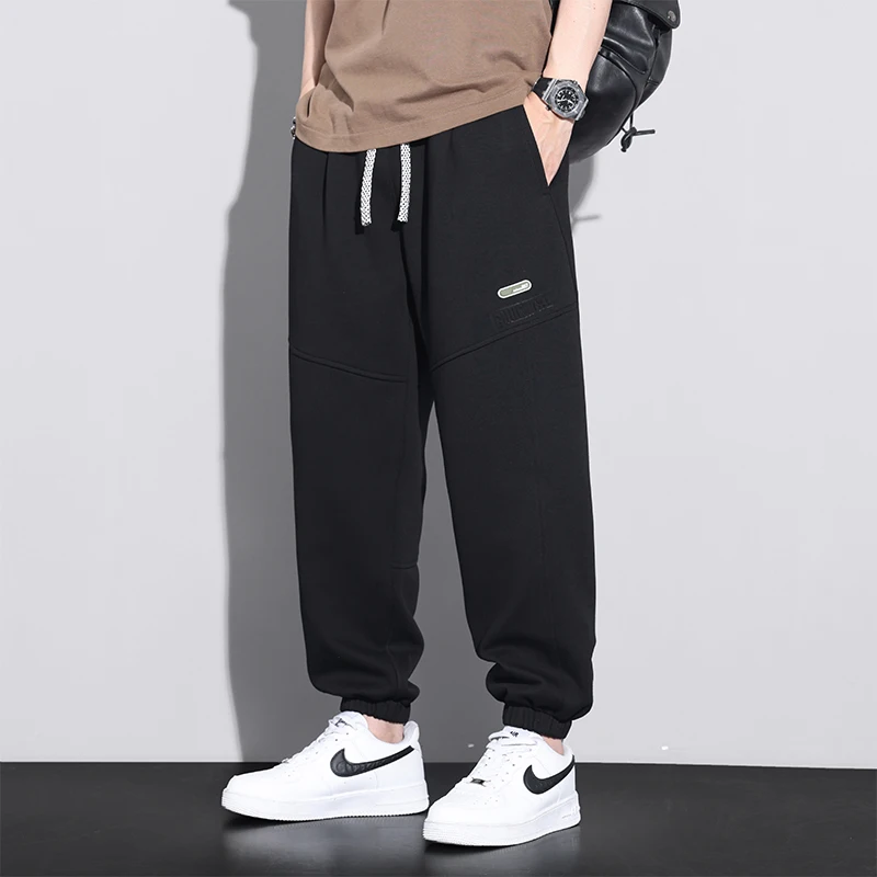 Autumn cotton fashionable retro workwear casual men's trousers loose straight leg American-style trendy long trousers teenagers