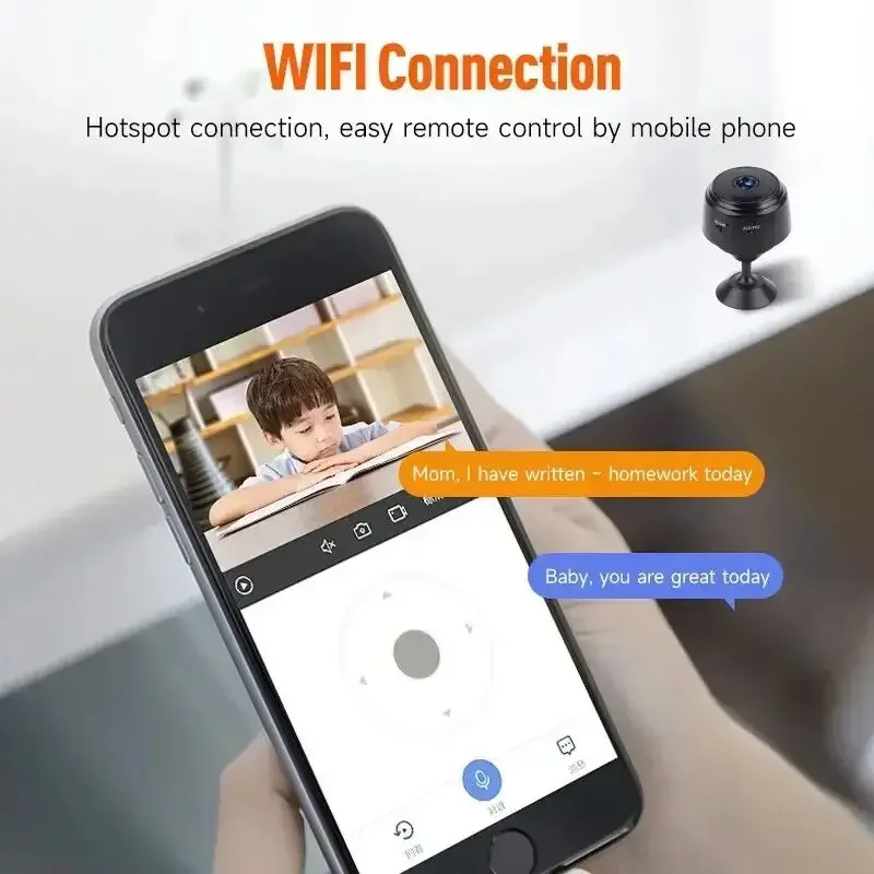 XIKCU Mini Kamera WiFi Drahtlose Überwachung Sicherheit Schutz Remote Monitor Camcorder Video Überwachung Smart Home