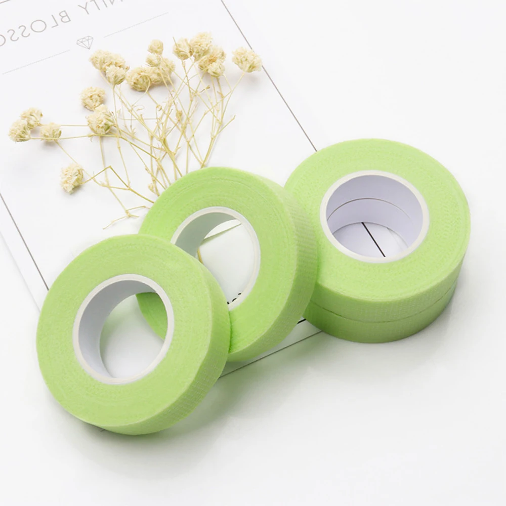 10PCS Green Cilia Micropore Tape Breathable Easy To Tear Under Eyelash Tape For Lashes Professional Lash Extension Supplies