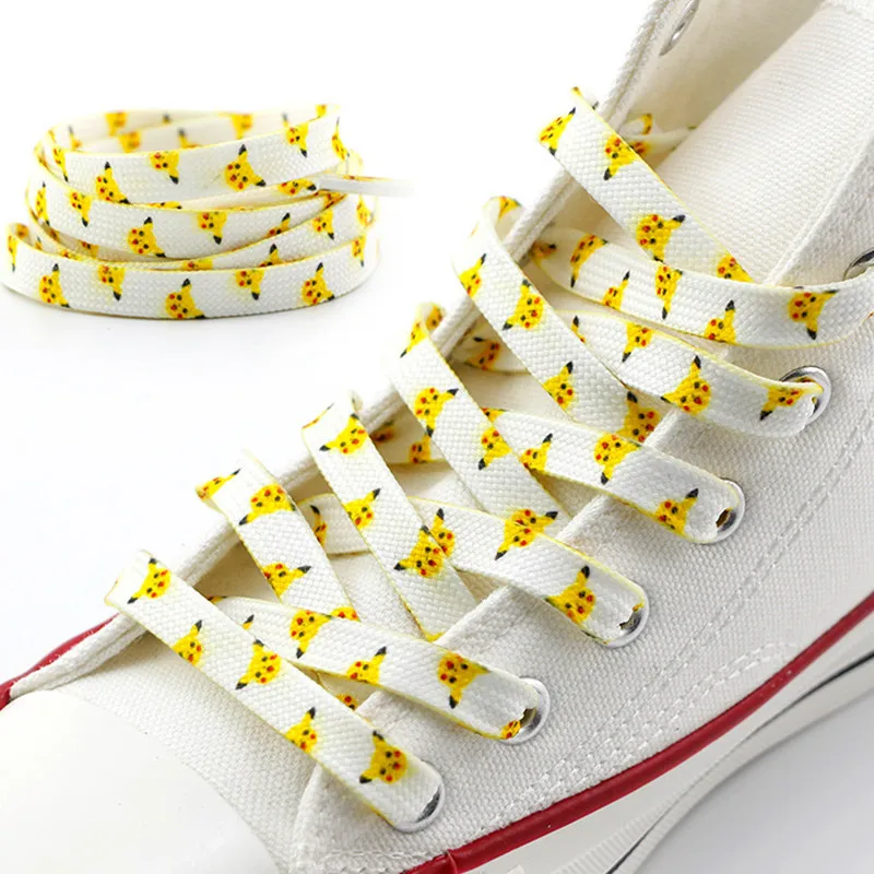 120Cm /150Cm Pokemon Anime Shoelaces Pikachu Kawaii Shoelaces Cartoon Squirtle Colorful Sports Shoes Accessories Kids Gifts