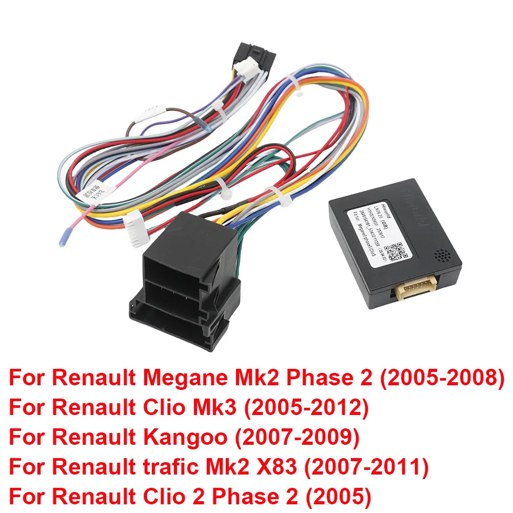 16 Pin CAN Bus Decoder ISO Radio Harness Adapter Car Android Wiring Cable for Renault Megane 2 Clio 3 Trafic Mk2 Kangoo