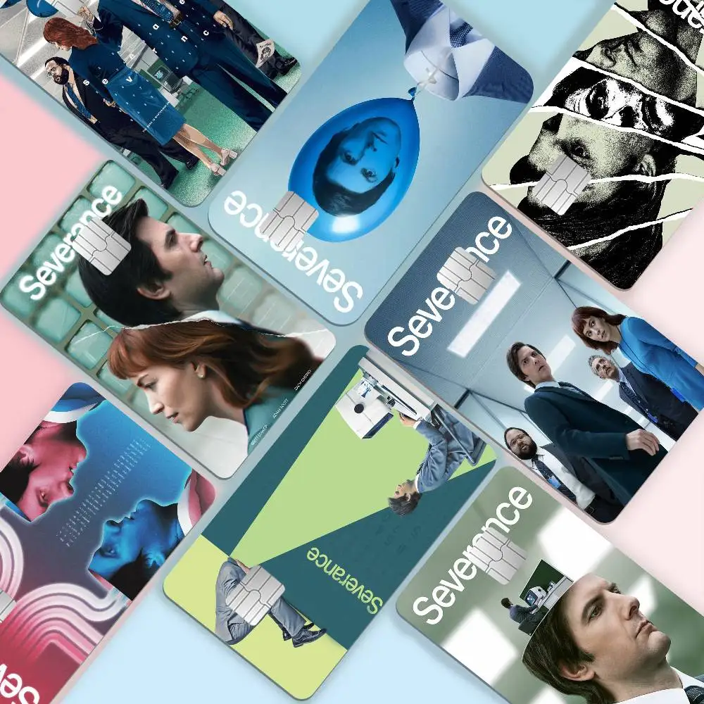 Classic TV Severance Anime Spend Or Save Funny Shell On Off Ultra Thin No Fade Sticker Skin Cover Film For Debit Credit Card