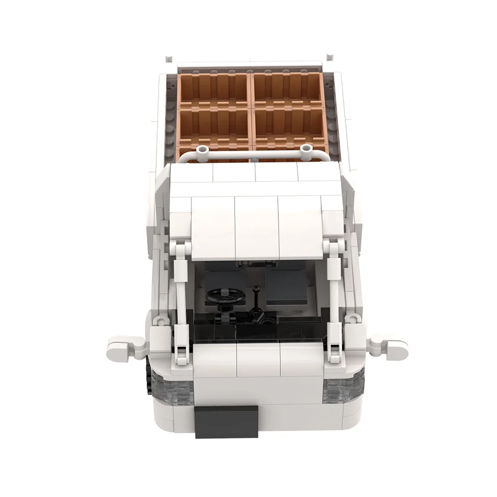 MOC フルーツピックアップトラック輸送車両ビルディングブロックモデル輸送レンガ diy 組み立ておもちゃ子供のためのギフト