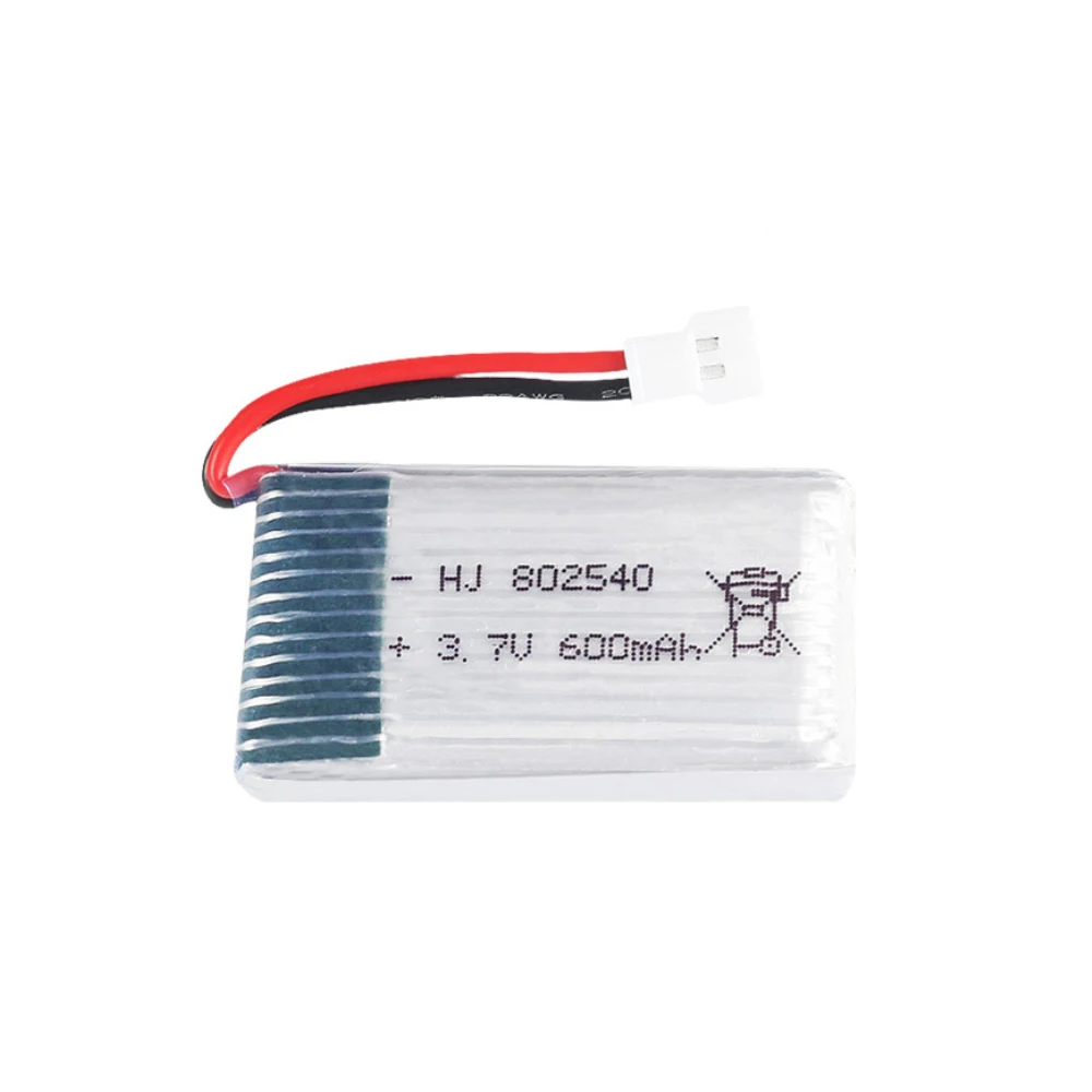 Batteria e caricabatterie Lipo 3.7 V 600mAh 802540 per batteria SYMA X5C X5C-1 X5 X5SC X5SW M68 K60 HQ-905 CX30 RC Quadcopter 3.7 V