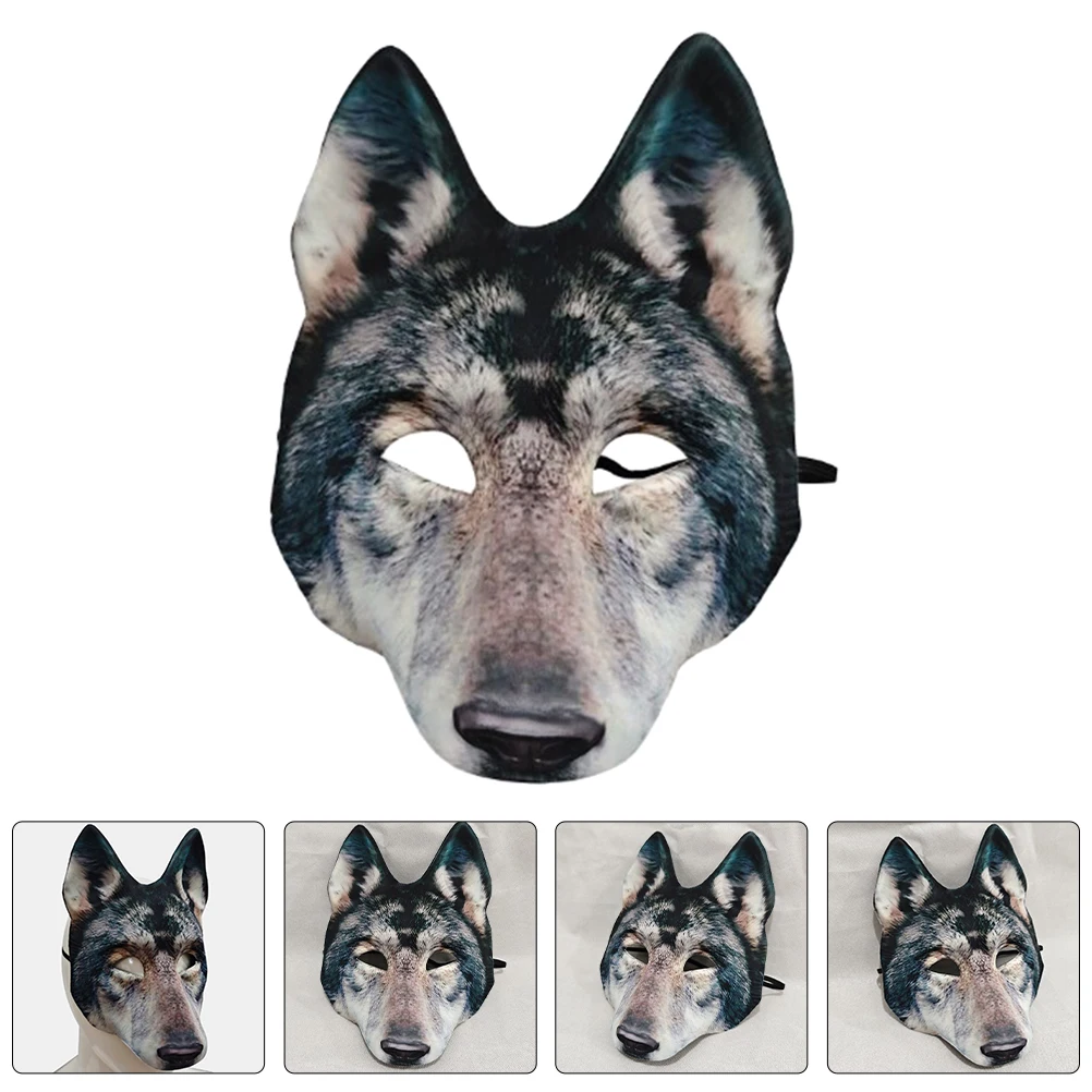

Realistic 3D Werewolf Wolf Halloween Scary Animal Cosplay Costume Dress Up Party For Adults Kids Comfortable Adjustable Lifelike