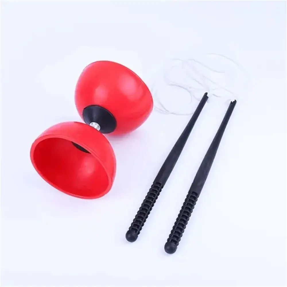 

Leather Bowl Diabolo Yoyo with Sticks Rope Juggling Toy Yoyo Chinese Toy Plastic Thicken Chinese Diabolo Fitness Ball