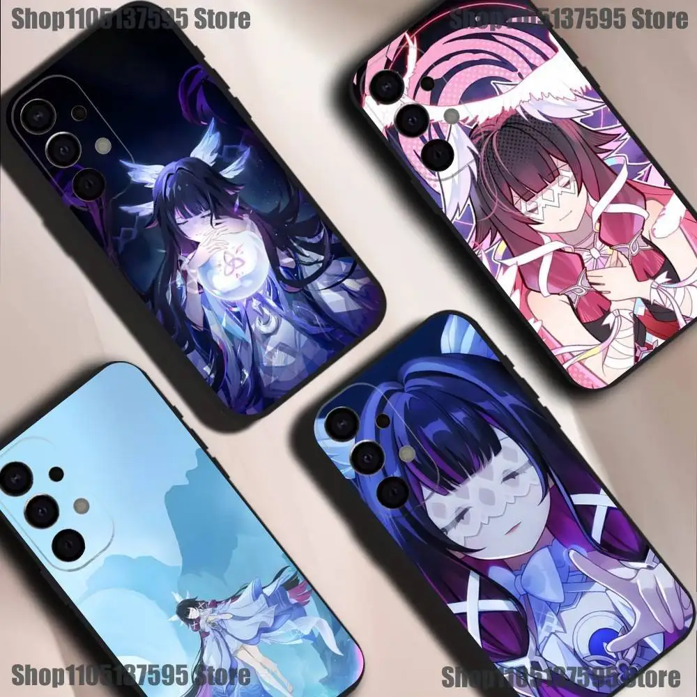 

G-Genshin Impact Columbina Phone Case For Samsung S25,S24,S21,S22,S23,S30,Ultra,S20,Plus,Fe,Lite,5G Black Cover