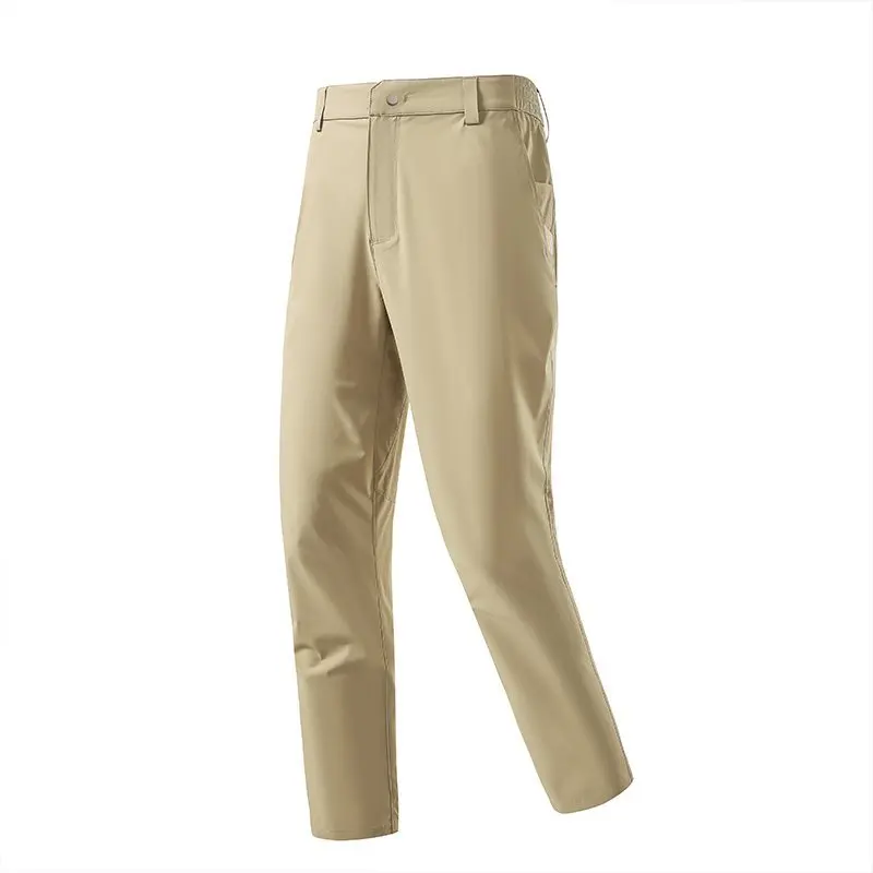 

Men's Quick Dry Straight Leg Sports Pants Breathable Ice Silk Elastic Loose Long Trousers Spring Summer New Arrival Casual Wear