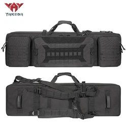 YAKEDA Outdoor Tactical Gun Bag 36 inch Large Capacity Hard Shell Waterproof Long Backpack Fishing Hunting Rifle Bag