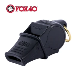 Canada Original Fox 40 SONIK BLAST CMG Whistle with Lanyard 2-Chamber Pealess 120 dB Fox40 Outdoor Survival Rescue / 9203