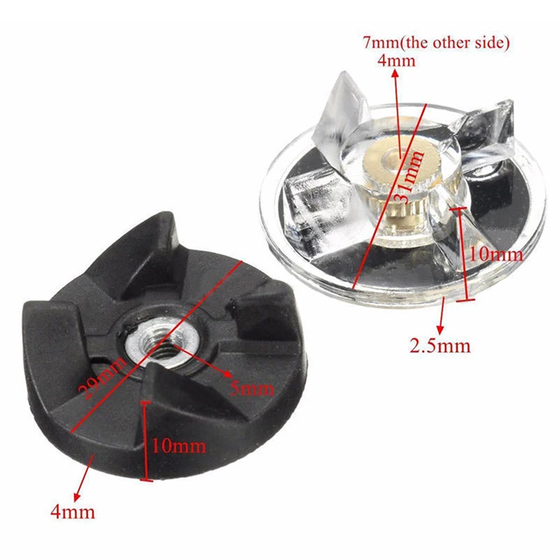 -3 Plastic Gear Base & 2 Rubber Gear Replacement Set For Magic  Spare Parts
