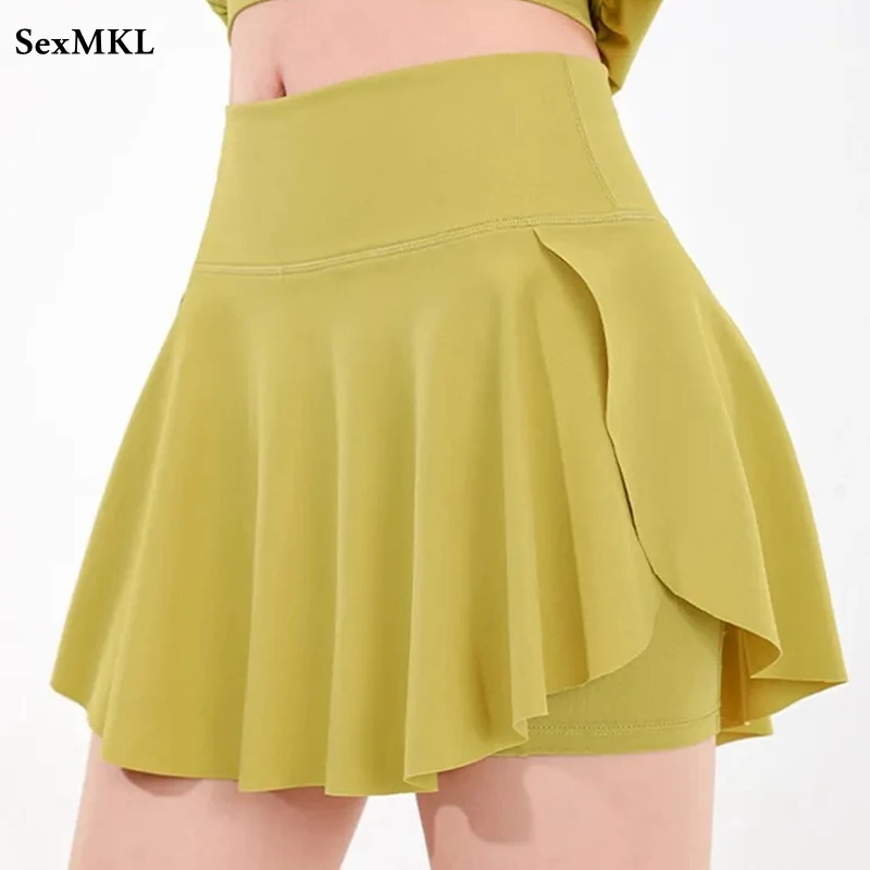 Sexy Summer Mini Skirts Women 2024 Elastic Fashion High Waist A Line Faldas Casual Korean Style Purple Black Tennis Micro Skirt