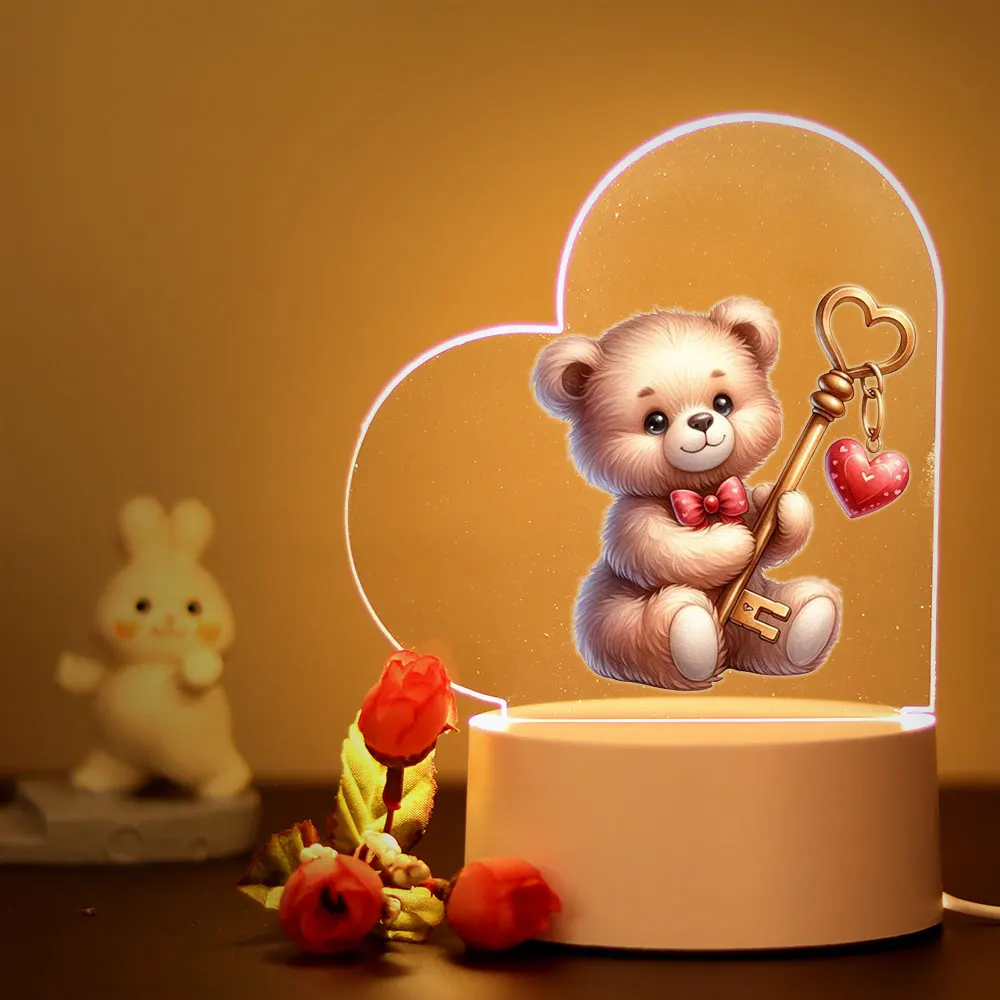 Lampe de table LED RVB Proxy, lumières ambiantes pour chambre à coucher, festival, maison, chevet, chambre à coucher, décor de couple, 1/3, nouveau