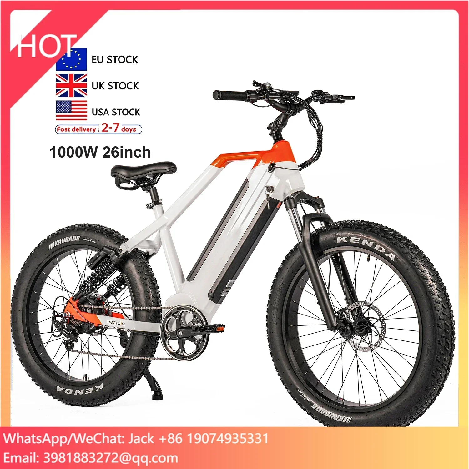 High Quality 48V 1500W 26 Inch Retro Electric Mountain Bike Perfect for Fast Off Road Adventures