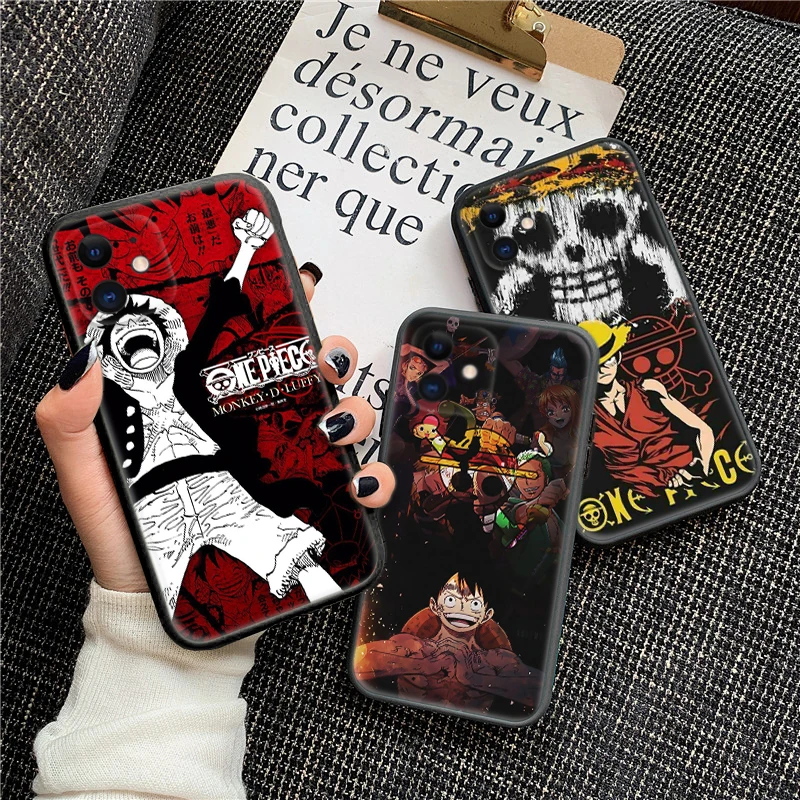 one P-piece Luffy Soft Silicone Case for Samsung S9 Plus S10 S10E S20 Fe Lite S21 S22 S23 S30 Ultra