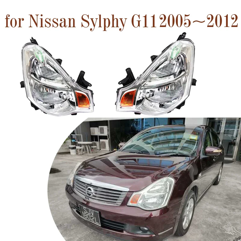 

Автомобильные фары в сборе для Nissan Sylphy G11 2005 ~ 2012 2006, 2008 2009 2010 2011 запасные противотуманные фары, галогенные угловые боковые лампы, аксессуары