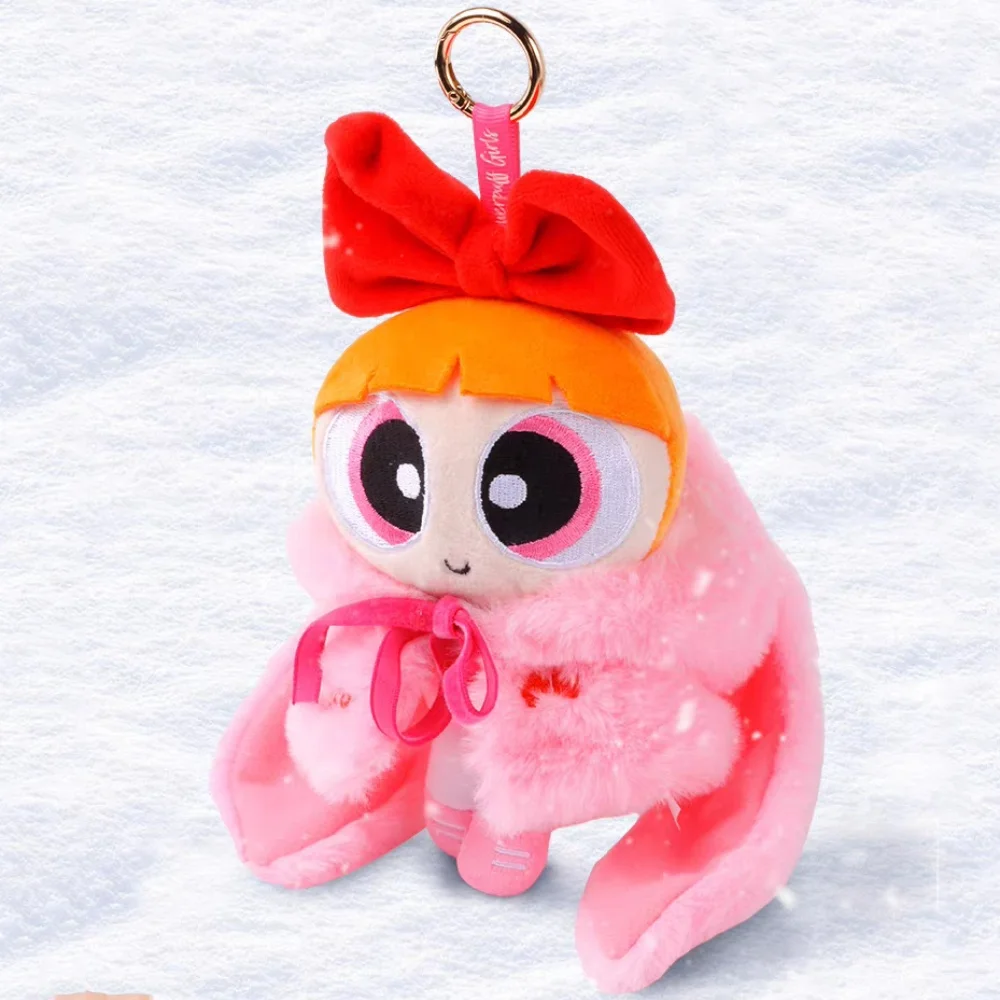 Genuine Powerpuff-Girls Plush Cape Doll Kawayii Blossom Bubbles Buttercup Cartoon Backpack Decorative Dolls Toys Christmas Gifts - view 5