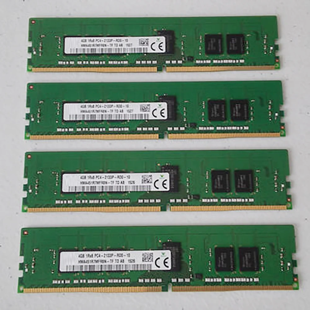 1PCS RAM 4G 4GB 1RX8 DDR4 2133 2400 REG PC4-2133P Server Memory High Quality Fast Ship