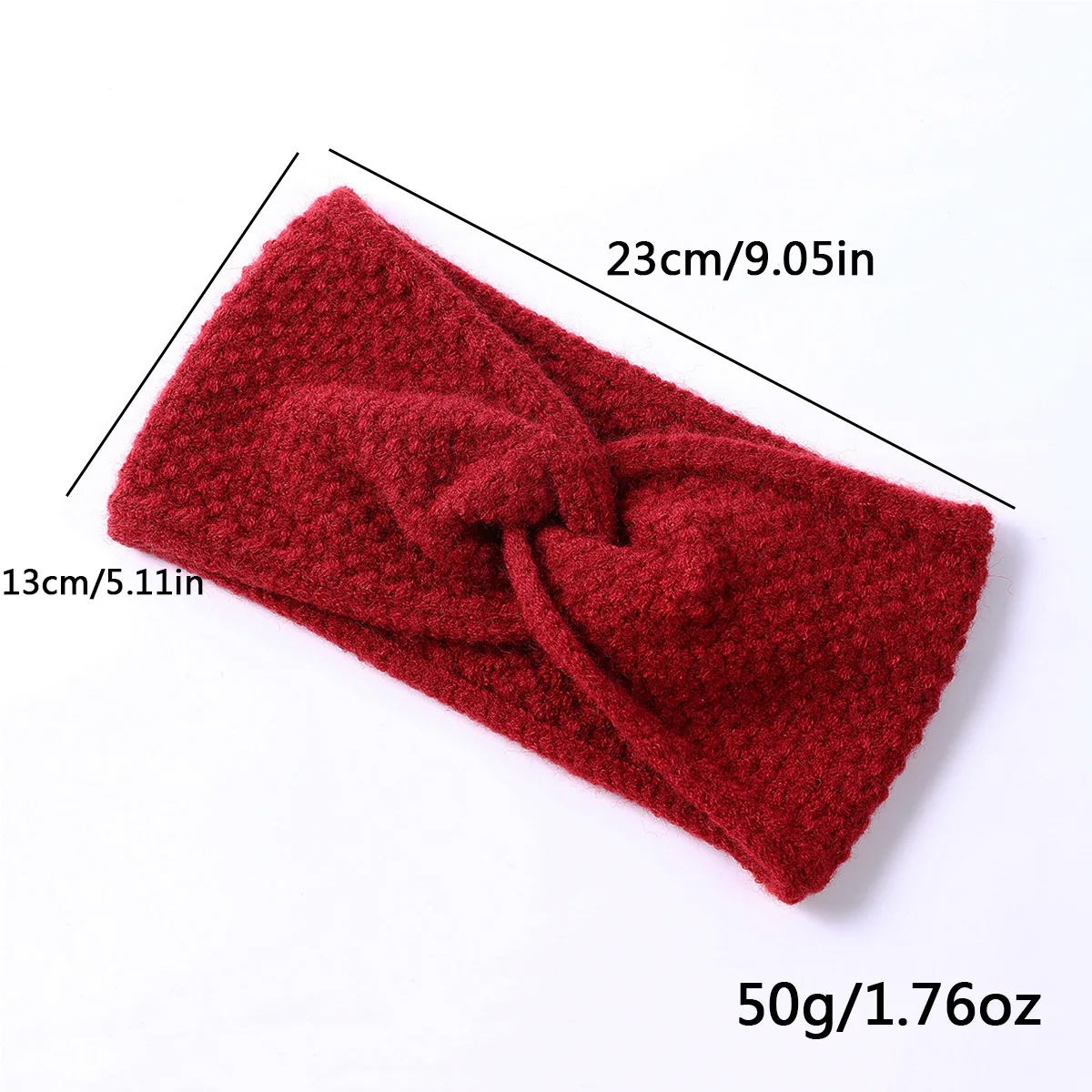 Autumn and winter cross -wool hair band Fabric Headband For Women Elastic Hairbands Tie Hair Band Keep warm Keep Warm Bandanas