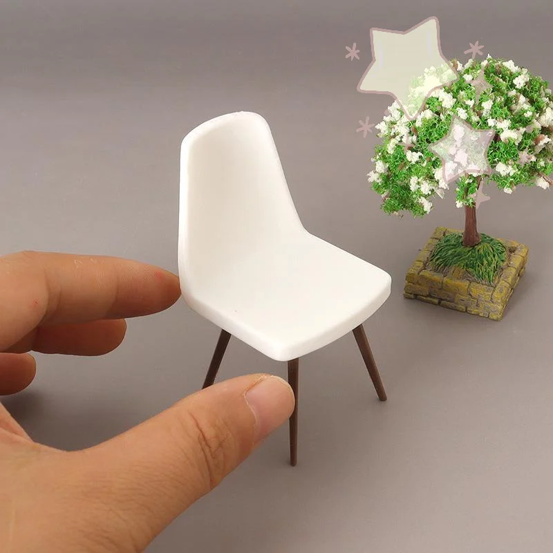 

[TJ]1/12 Dollhouse Simulation Mini Chair Model For Furniture Decoration Toy Dolls House Micro Scene Construction Props