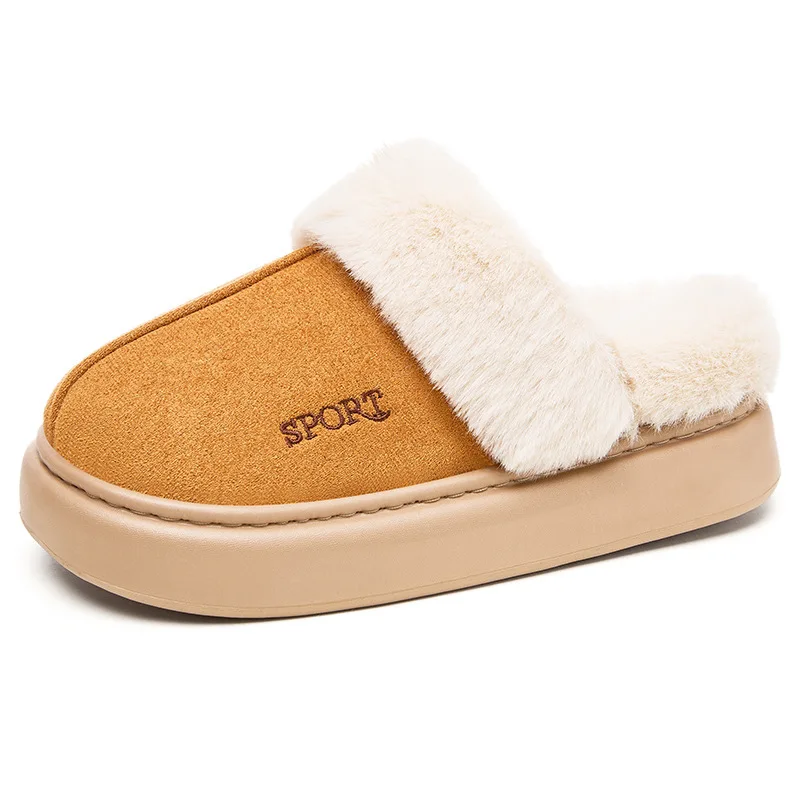 Nuevos zapatos de algodón gruesos de terciopelo para mujer, botas de algodón para mujer a la moda, versátiles, hermosas y fáciles de usar