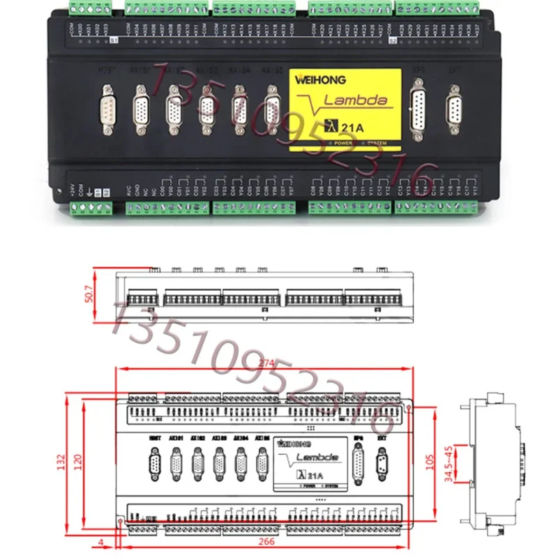 Hot sale! Weihong 4-axis Lambda21A PM95A-4A CNC woodworking carving machine CNC woodworking cutting control system