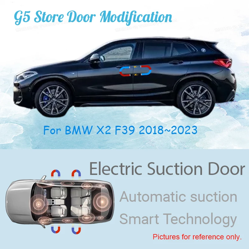 

For BMW X2 F39 2018~2023 Car Electric Suction Door Power-assisted Closing Door Soft-close Function