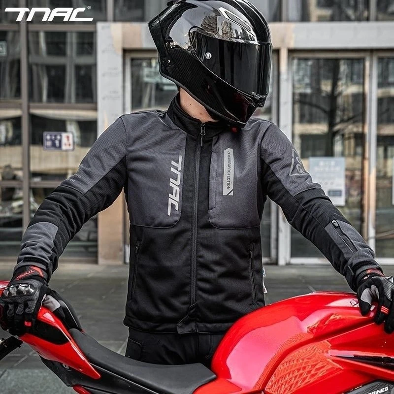 Summer Motorcycle Jacket Fall Prevention Motorbike Riding JacketS Mesh Breathable Motorbike Clothing Quick Drying Motobiker Coat