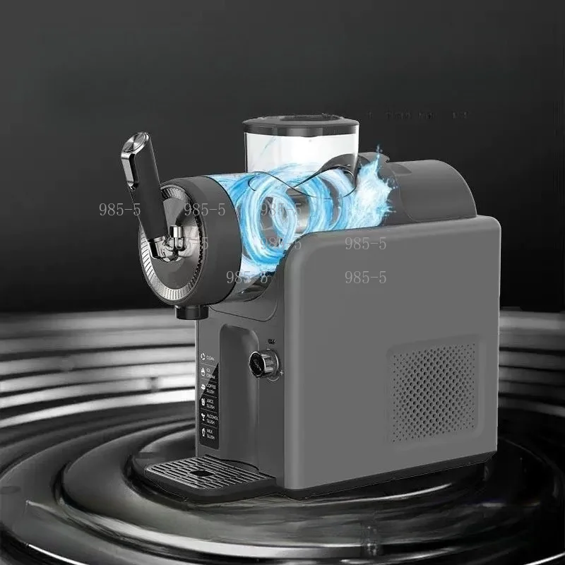 Household Small Slushie & Ice Cream Equipment, Automatic Snow Ice Crusher Frozen Dessert Making Machine