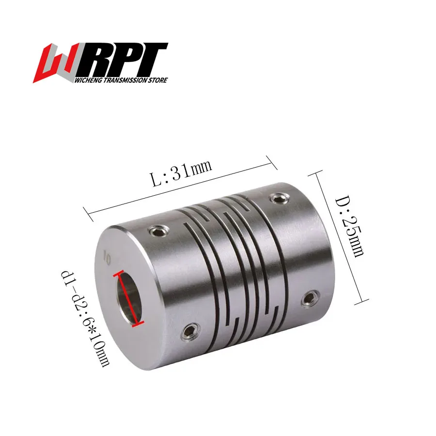 CIG-25X31  Stainless Steel Flexible Coupling Parallel Wire Coupling Top Wire Connection Motor Encoder Coupling Transmission Part